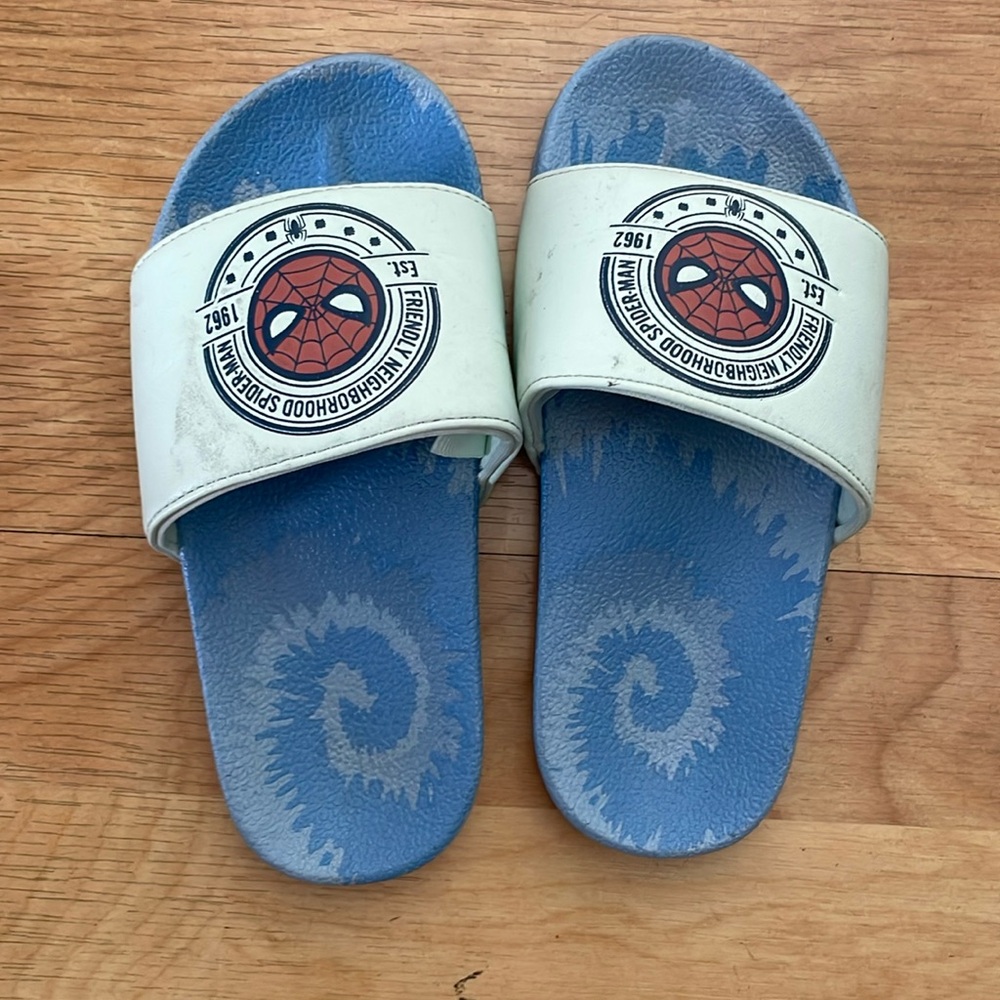 EUC Toddler size 11-12 Spider-Man slides